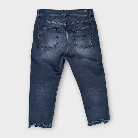 R13 Distressed Boyfriend Jeans Size 27 - Picture 4 of 11